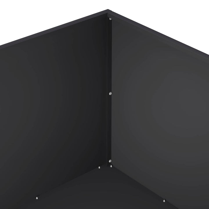 Trädgårdsplanterare 2 St Svart 60 X 60 X 40 Cm Kallvalsat Stål