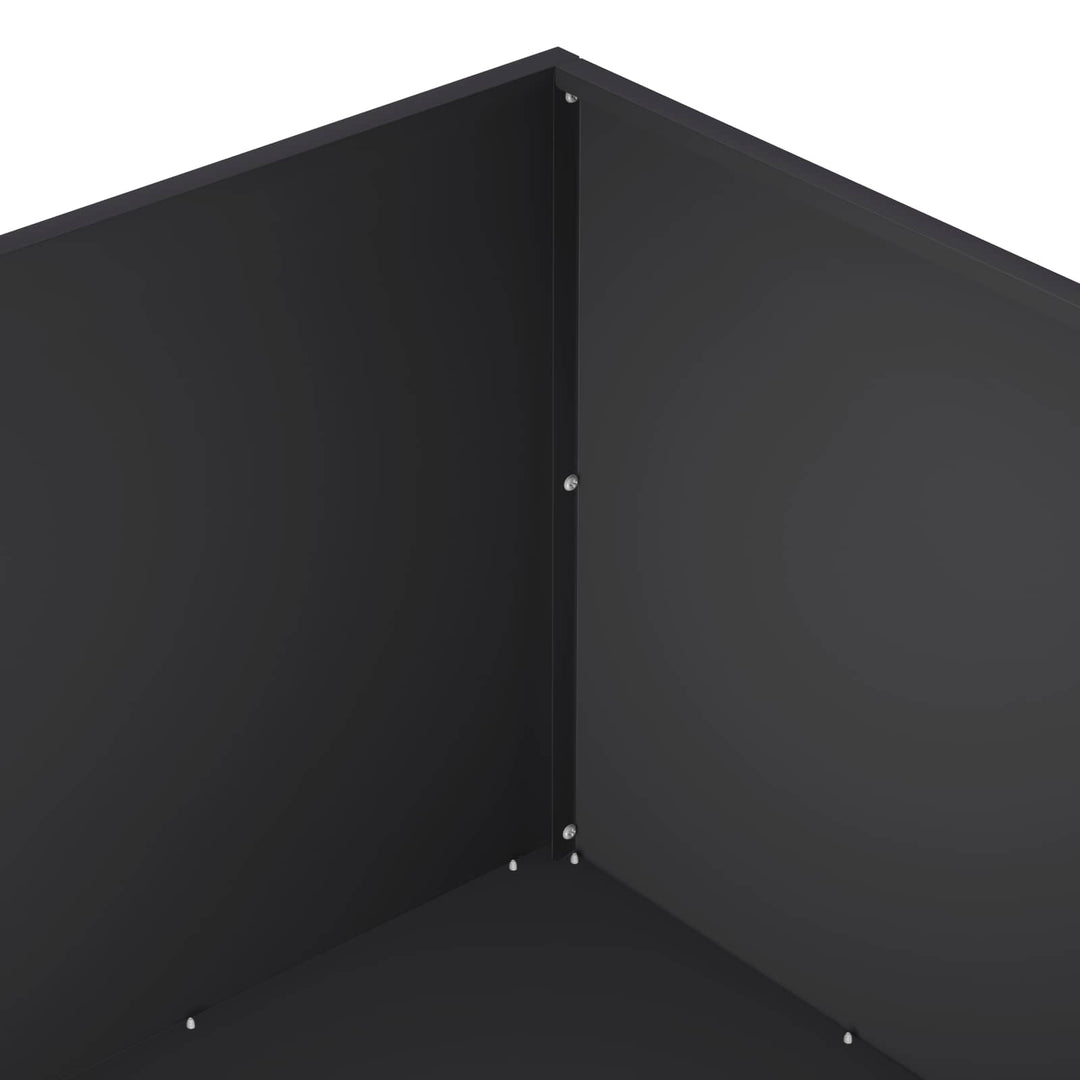 Trädgårdsplanterare 2 St Svart 60 X 60 X 40 Cm Kallvalsat Stål