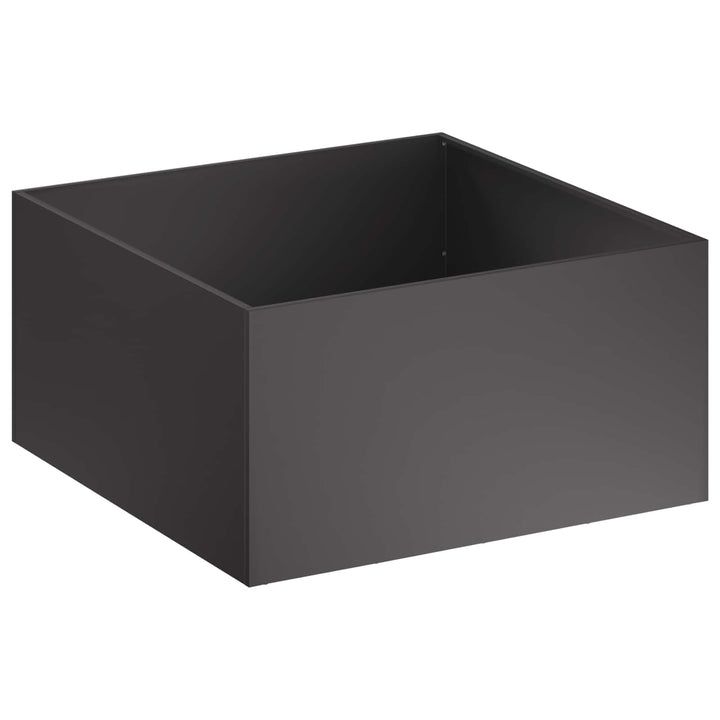 Trädgårdsplanterare 2 St Svart 60 X 60 X 40 Cm Kallvalsat Stål