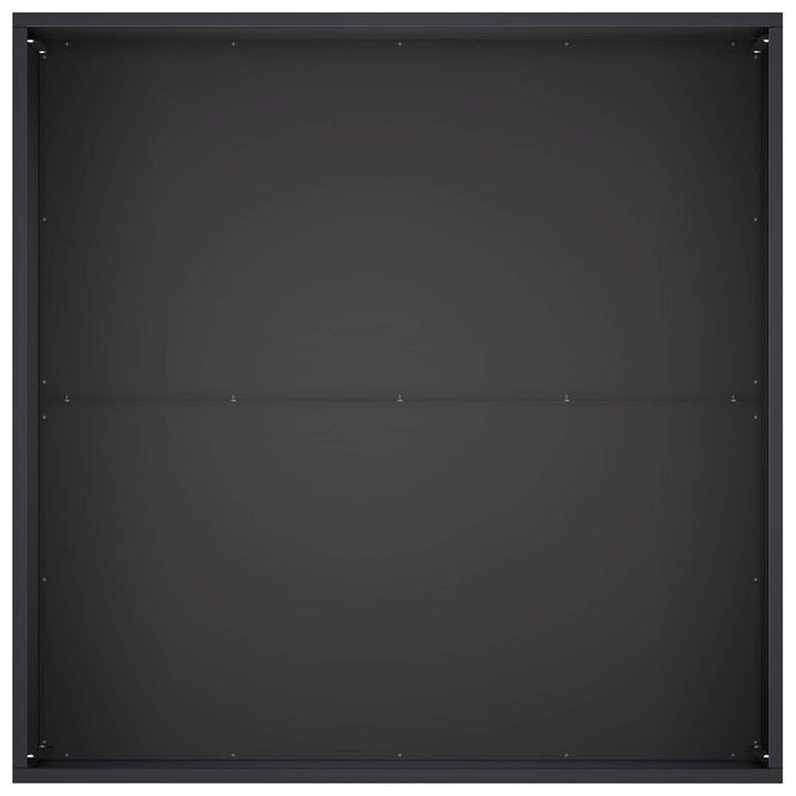 Trädgårdsplanterare 2 St Svart 60 X 60 X 40 Cm Kallvalsat Stål