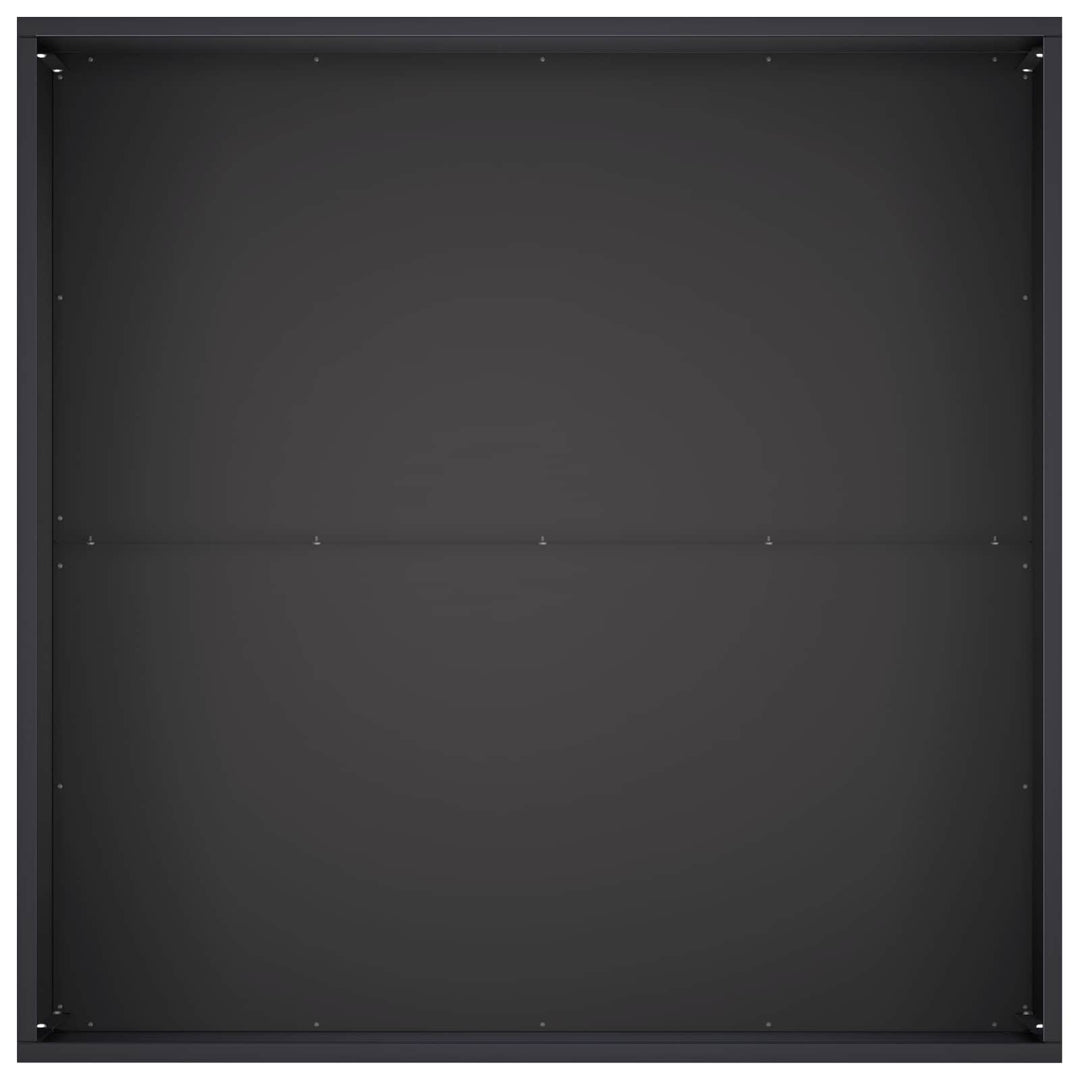 Trädgårdsplanterare 2 St Svart 60 X 60 X 40 Cm Kallvalsat Stål