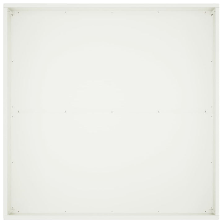Trädgårdsplanterare 2 St Vit 60 X 60 X 40 Cm Kallvalsat Stål