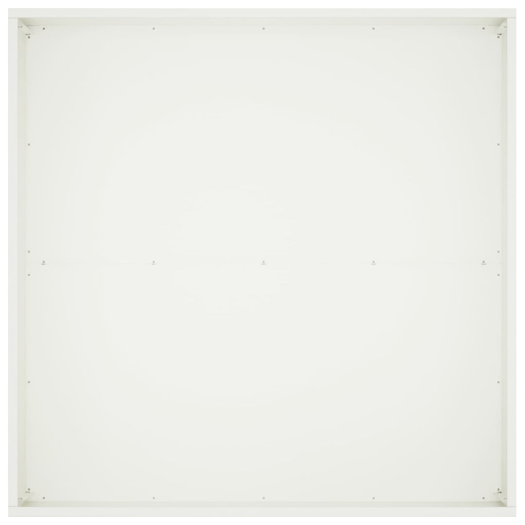 Trädgårdsplanterare 2 St Vit 60 X 60 X 40 Cm Kallvalsat Stål