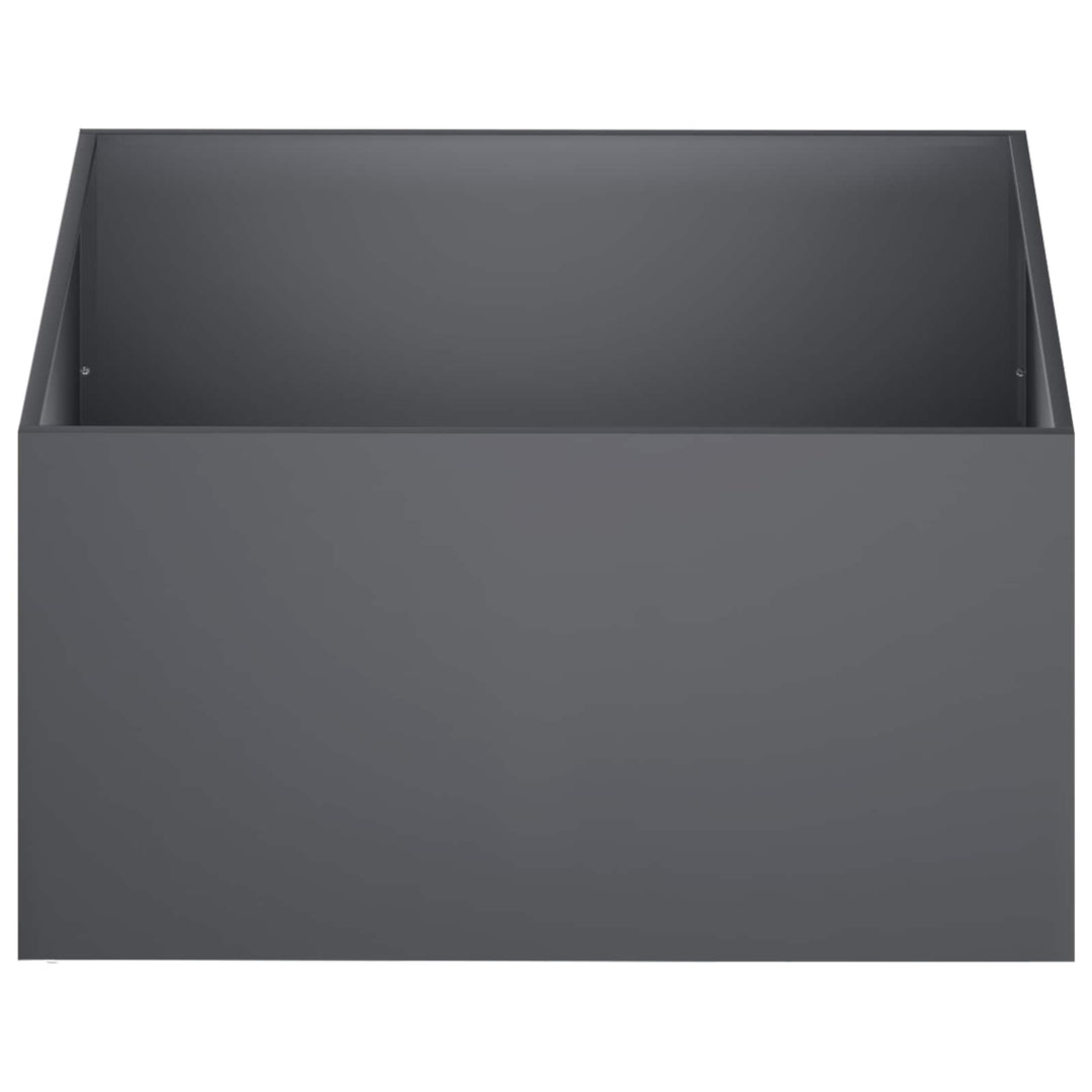 Trädgårdsplanterare Antracit 60 X 60 X 40 Cm Kallvalsat Stål