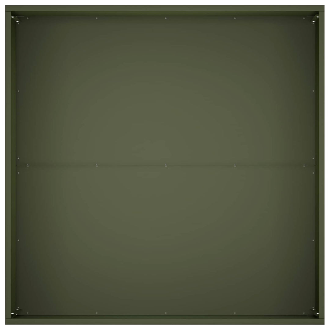 Trädgårdsplanterare Olivgrön 60 X 60 X 40 Cm Kallvalsat Stål
