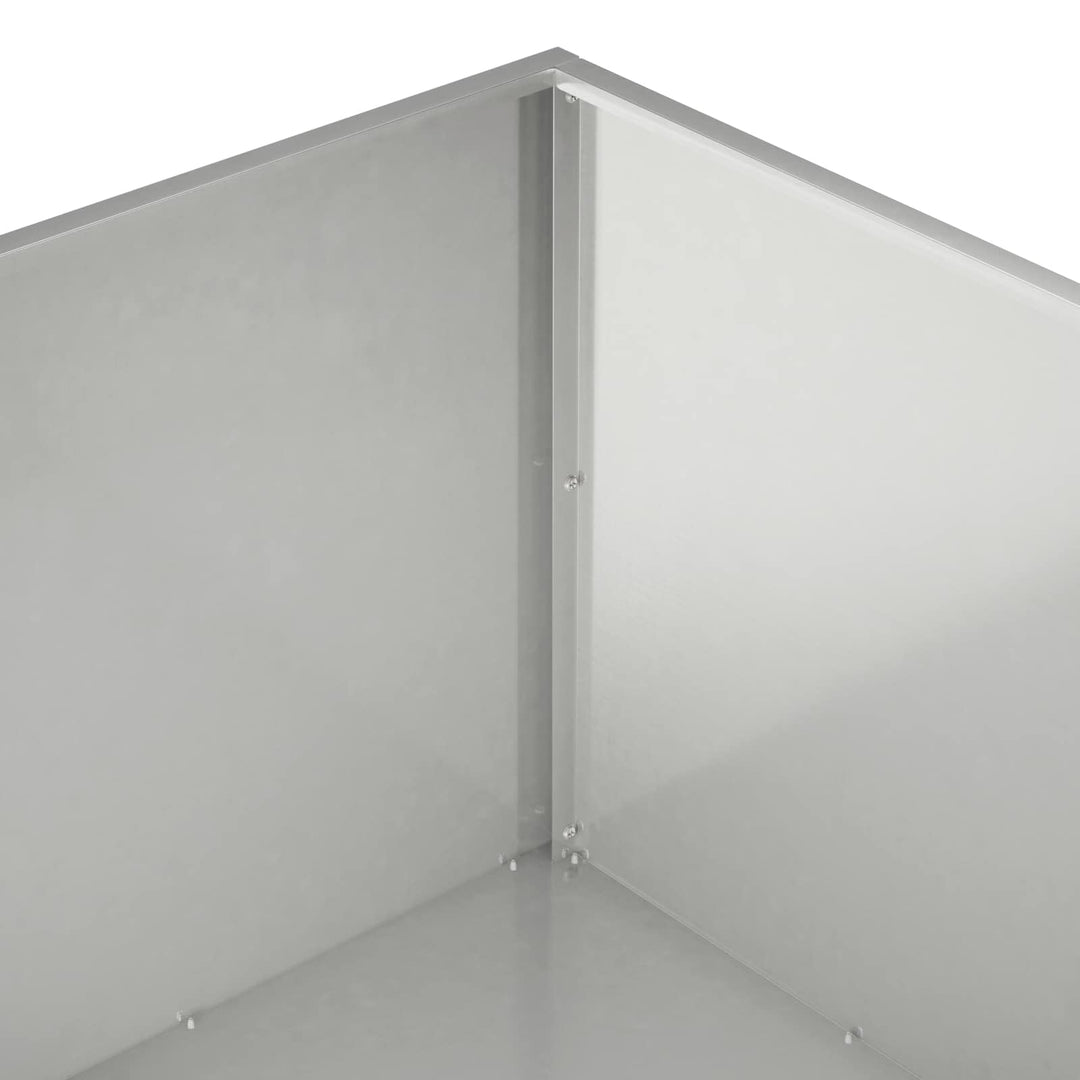 Trädgårdsplanterare Silver 60 X 60 X 40 Cm Rostfritt Stål