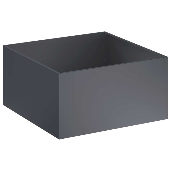 Trädgårdsplanterare Antracit 80 X 80 X 40 Cm Kallvalsat Stål