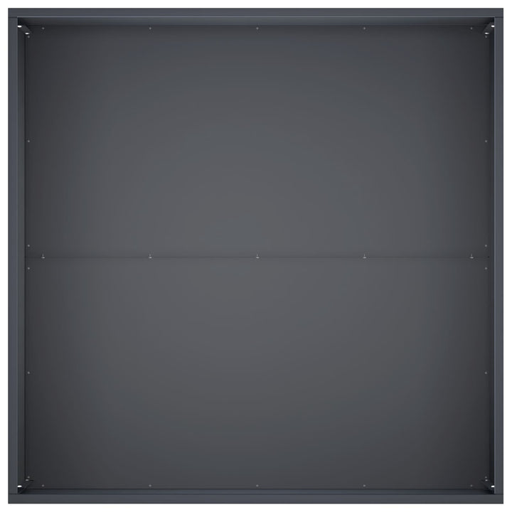 Trädgårdsplanterare Antracit 80 X 80 X 40 Cm Kallvalsat Stål