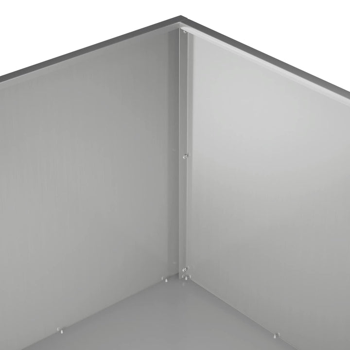 Trädgårdsplanterare Silver 80 X 80 X 40 Cm Galvaniserat Stål