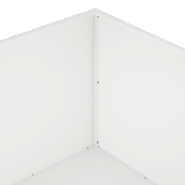 Trädgårdsplanterare 2 St Vit 100 X 100 X 40 Cm Kallvalsat Stål