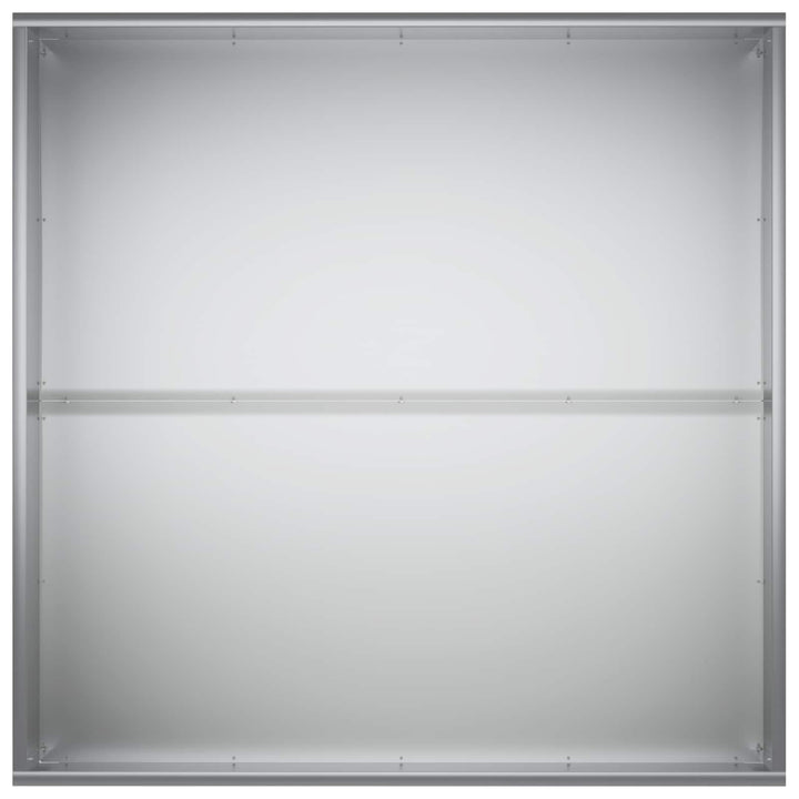 Trädgårdsplanterare Silver 100 X 100 X 40 Cm Galvaniserat Stål