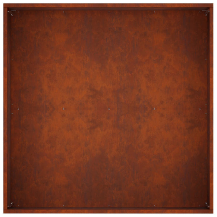 Trädgårdsplanterare 2 St Rostig 100 X 100 X 40 Cm