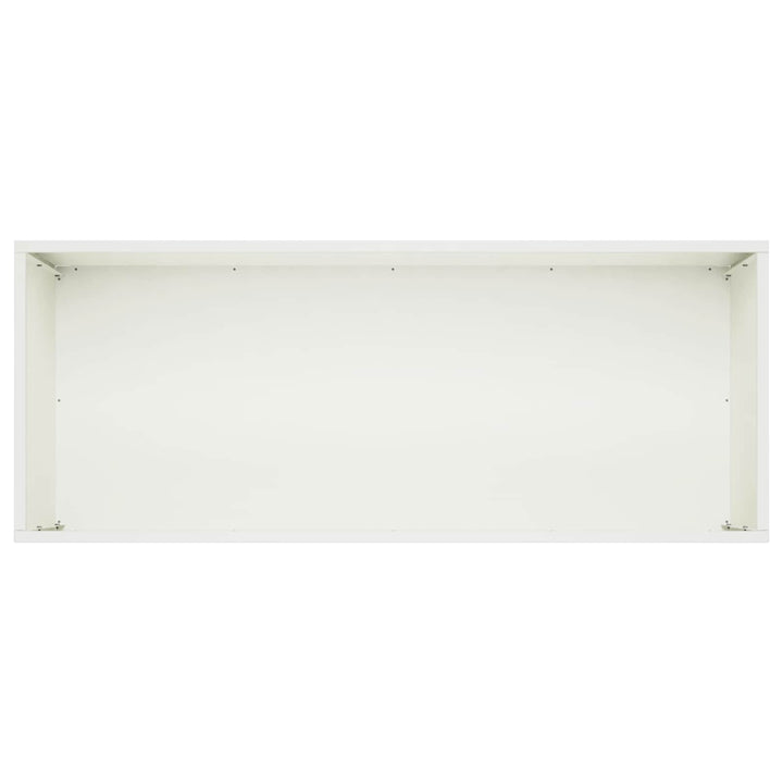 Trädgårdsplanterare 2 St Vit 80 X 40 X 40 Cm Kallvalsat Stål