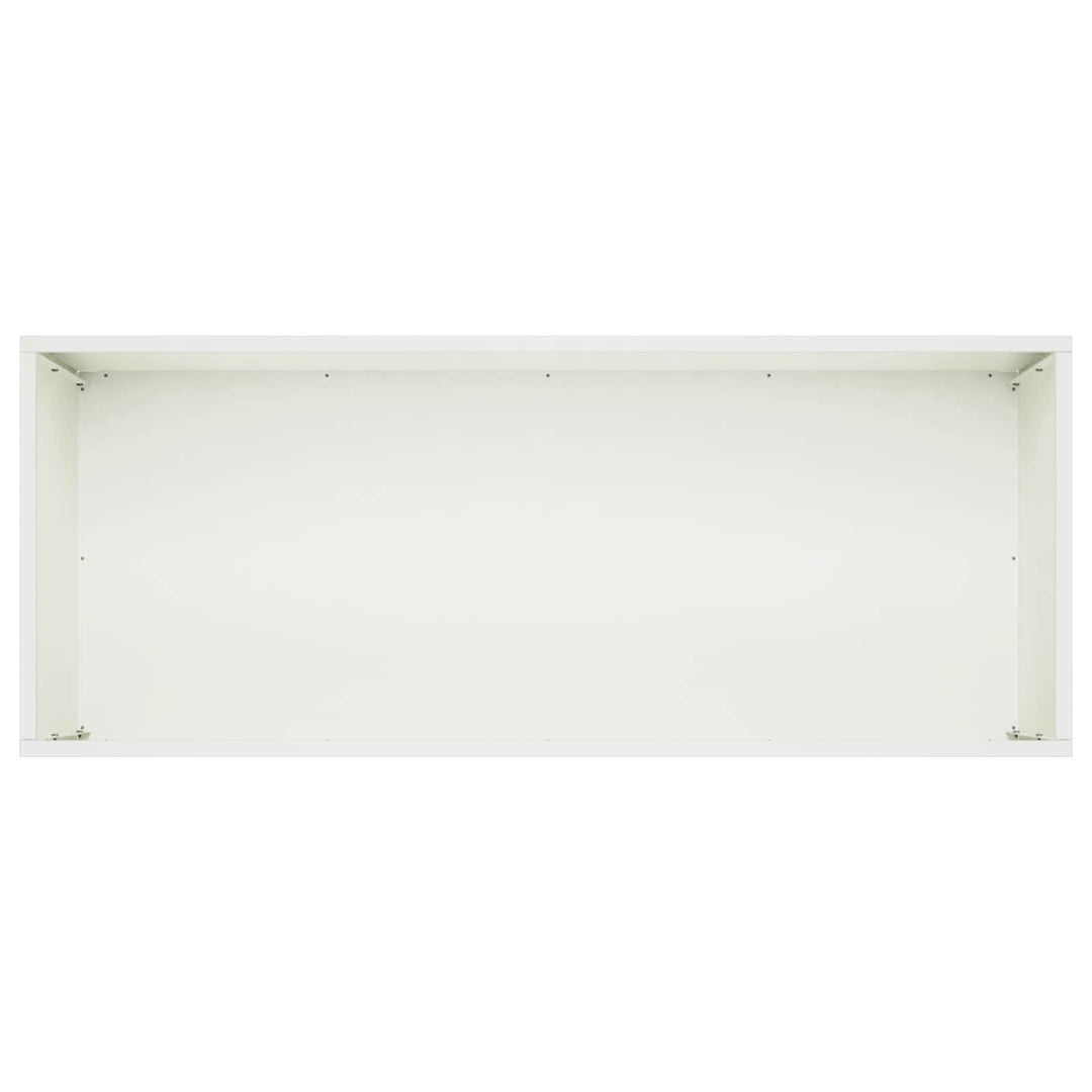 Trädgårdsplanterare 2 St Vit 80 X 40 X 40 Cm Kallvalsat Stål