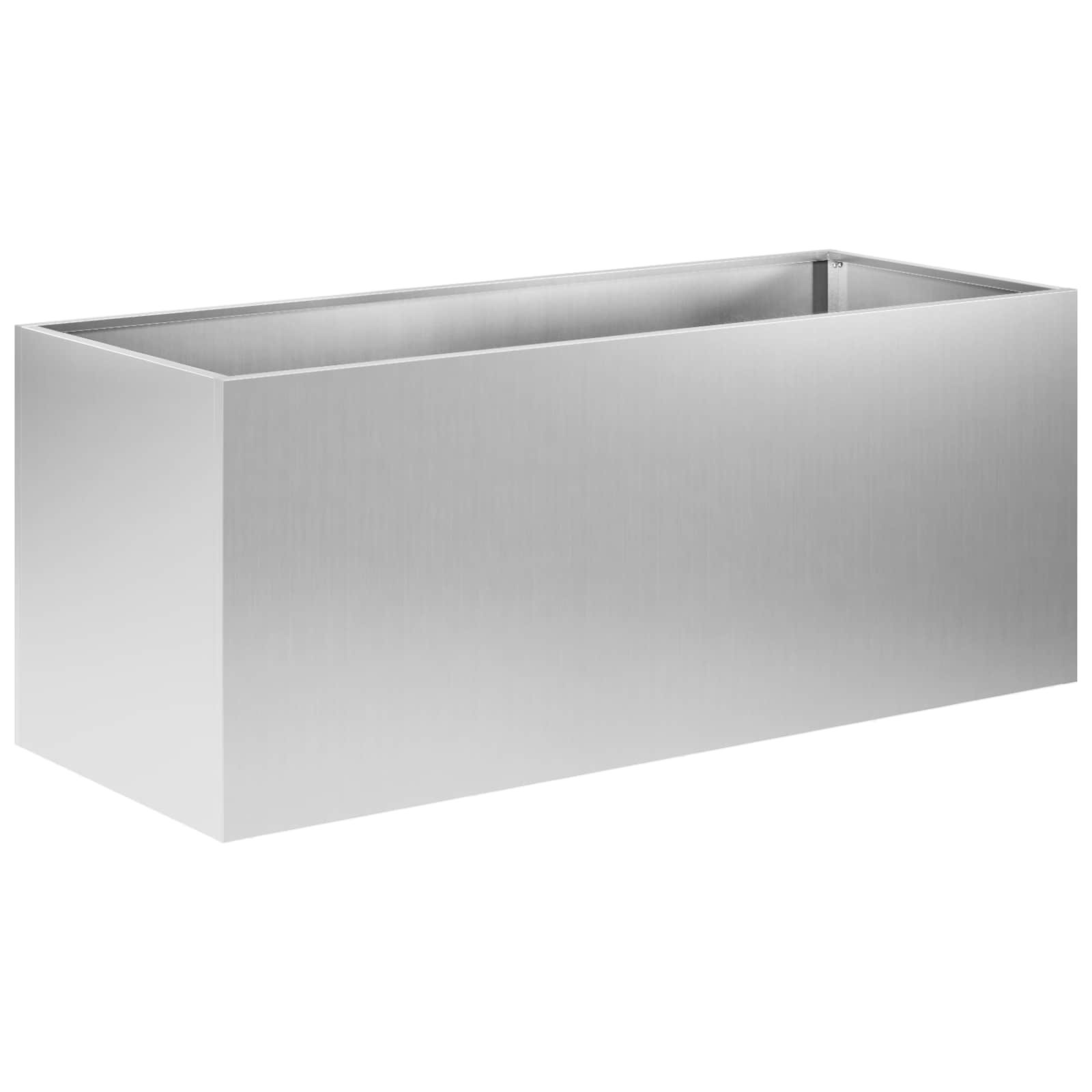 Trädgårdsplanterare Silver 80 X 40 X 40 Cm Galvaniserat Stål