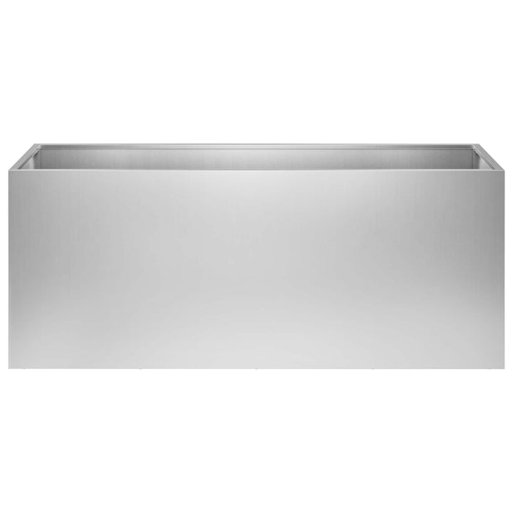Trädgårdsplanterare 2 St Silver 80 X 40 X 40 Cm