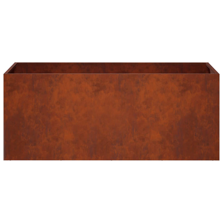 Trädgårdsplanterare Rostig 80 X 40 X 40 Cm Väderbeständig Stål