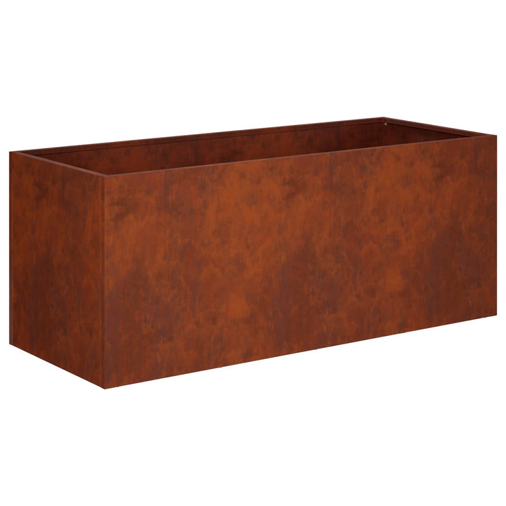 Trädgårdsplanterare 2 St Rostig 80 X 40 X 40 Cm