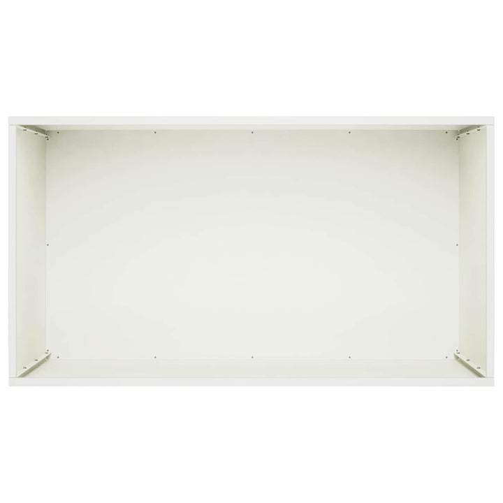 Trädgårdsplanterare Vit 80 X 50 X 50 Cm Kallvalsat Stål
