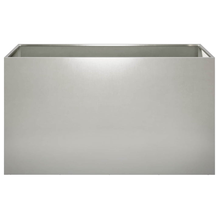 Trädgårdsplanterare Silver 80 X 50 X 50 Cm Rostfritt Stål