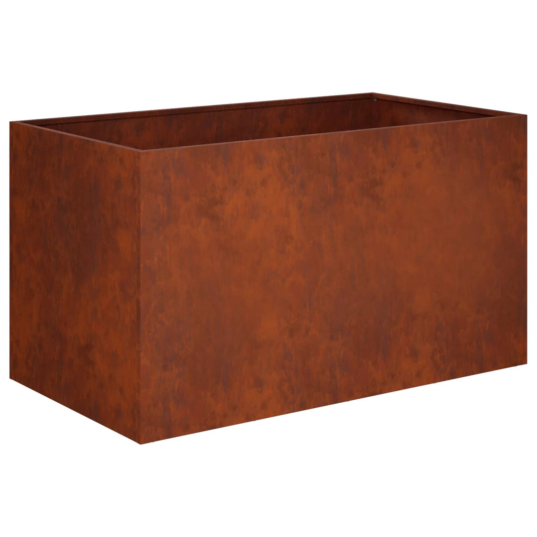 Trädgårdsplanterare Rostig 80 X 50 X 50 Cm Väderbeständig Stål