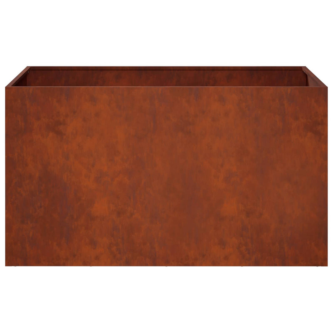 Trädgårdsplanterare Rostig 80 X 50 X 50 Cm Väderbeständig Stål