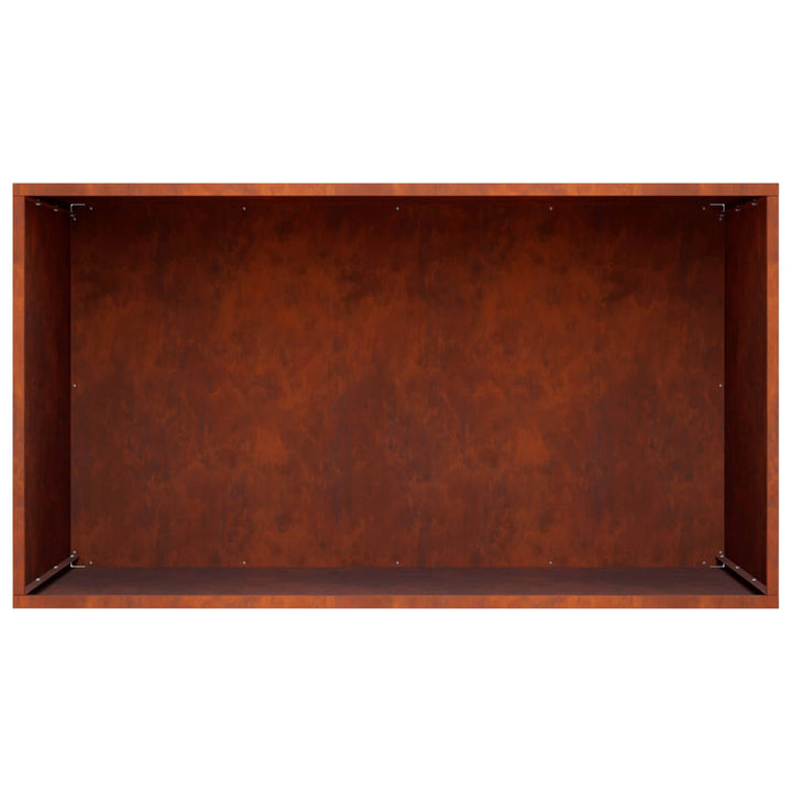 Trädgårdsplanterare Rostig 80 X 50 X 50 Cm Väderbeständig Stål