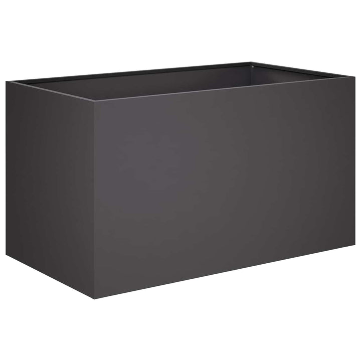 Trädgårdsplanterare Svart 100 X 50 X 50 Cm Kallvalsat Stål