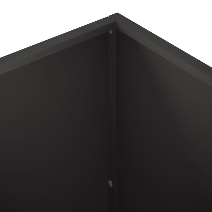 Trädgårdsplanterare 2 St Svart 100 X 50 X 50 Cm Kallvalsat Stål