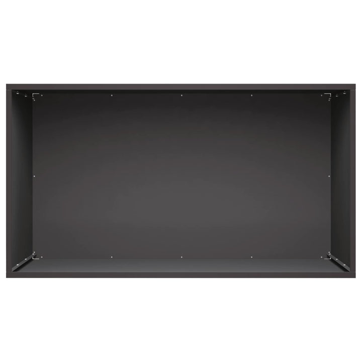 Trädgårdsplanterare 2 St Svart 100 X 50 X 50 Cm Kallvalsat Stål