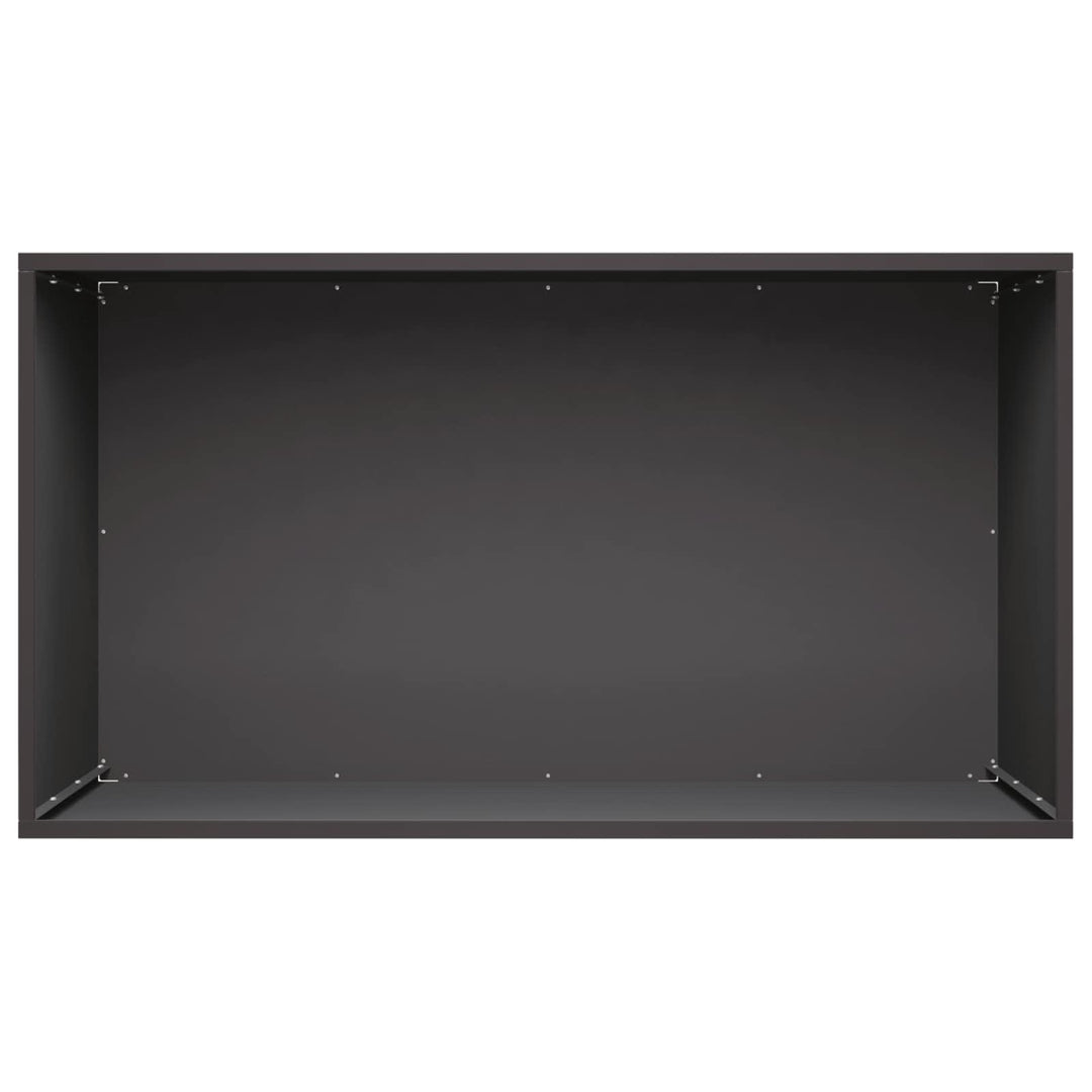 Trädgårdsplanterare 2 St Svart 100 X 50 X 50 Cm Kallvalsat Stål
