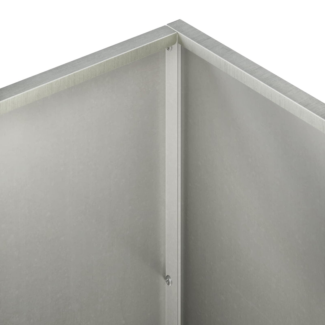 Trädgårdsplanterare Silver 100 X 50 X 50 Cm Rostfritt Stål