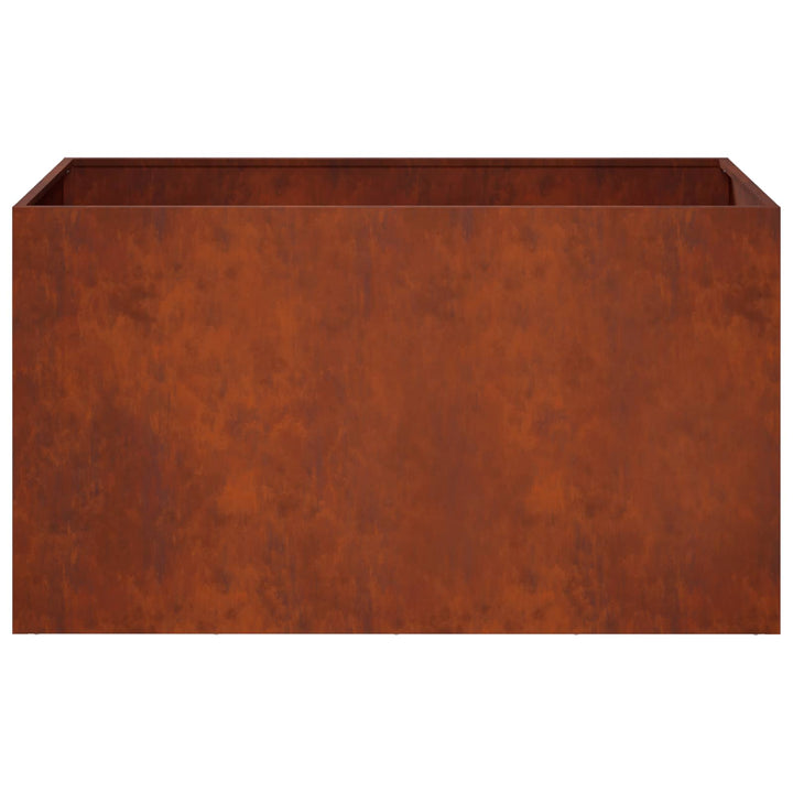 Trädgårdsplanterare Rostig 100 X 50 X 50 Cm Väderbeständig Stål