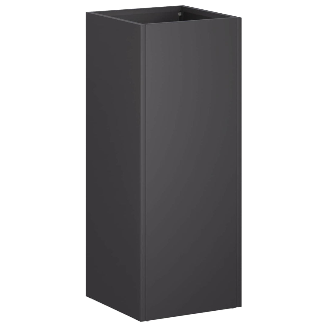 Trädgårdsplanterare Svart 20 X 20 X 40 Cm Kallvalsat Stål
