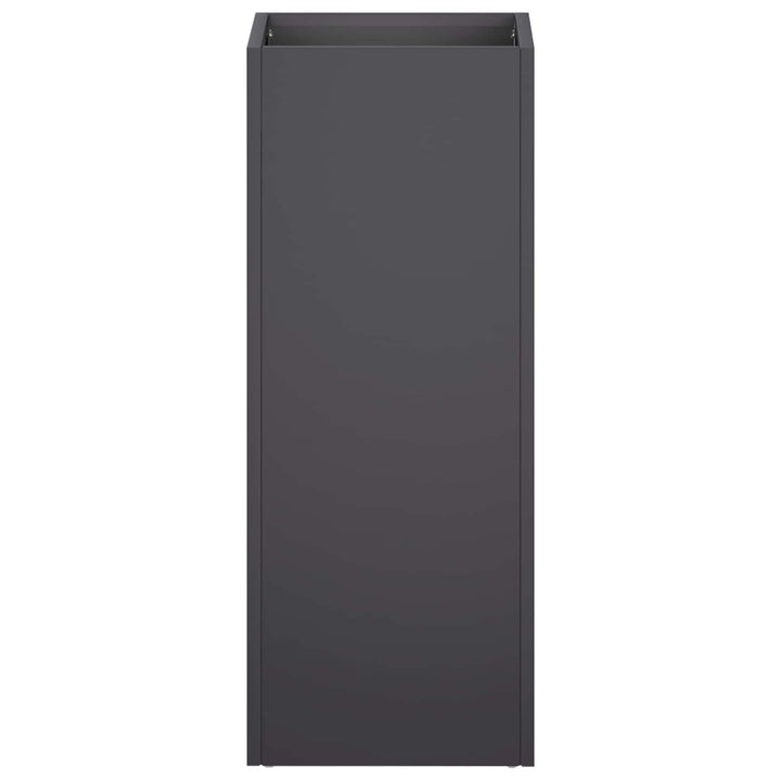 Trädgårdsplanterare Svart 20 X 20 X 40 Cm Kallvalsat Stål