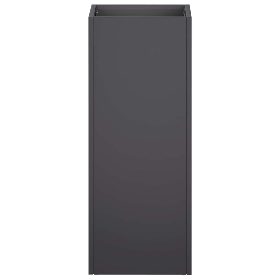 Trädgårdsplanterare Svart 20 X 20 X 40 Cm Kallvalsat Stål