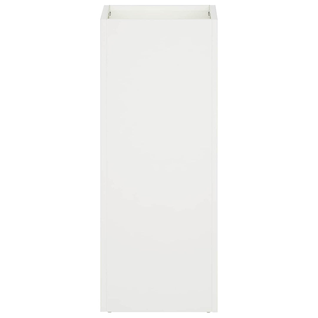 Trädgårdsplanterare Vit 20 X 20 X 40 Cm Kallvalsat Stål