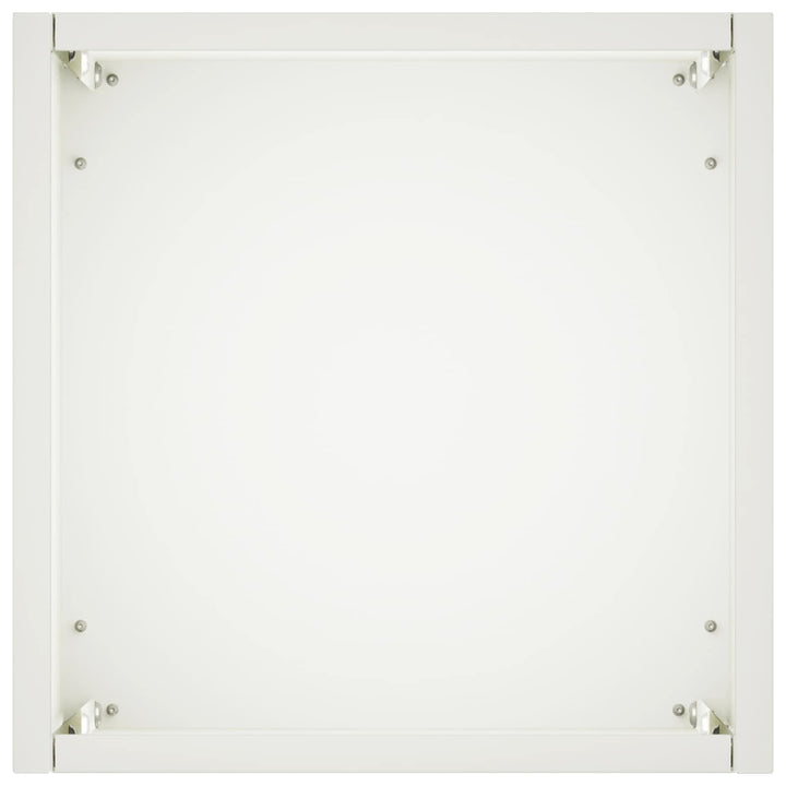 Trädgårdsplanterare Vit 20 X 20 X 40 Cm Kallvalsat Stål
