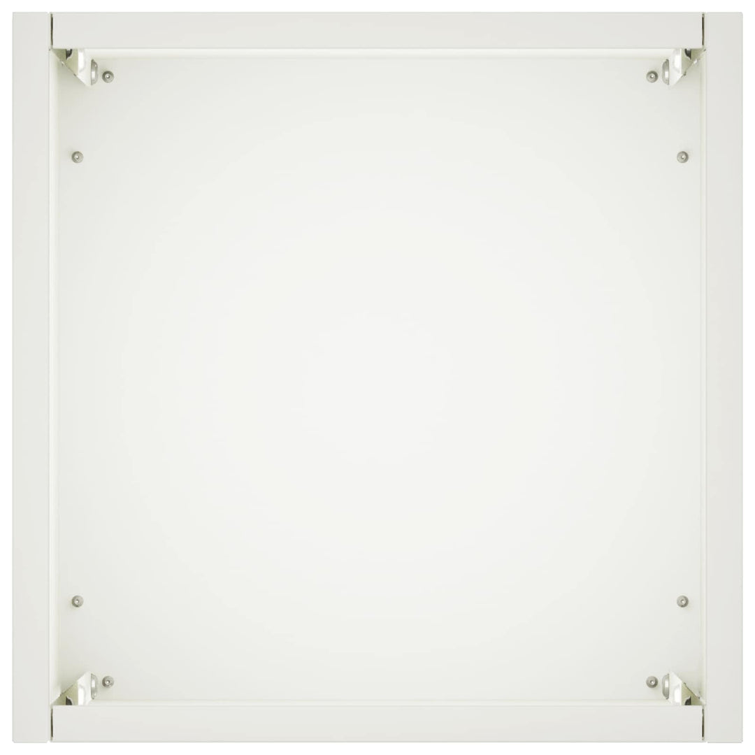 Trädgårdsplanterare 2 St Vit 20 X 20 X 40 Cm Kallvalsat Stål