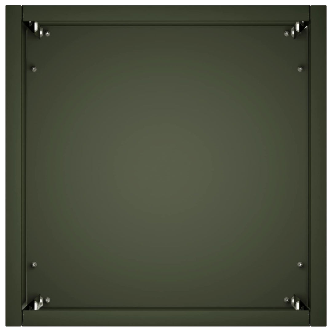 Trädgårdsplanterare Olivgrön 20 X 20 X 40 Cm Kallvalsat Stål