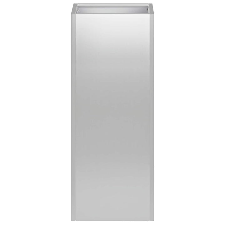 Trädgårdsplanterare 2 St Silver 20 X 20 X 40 Cm