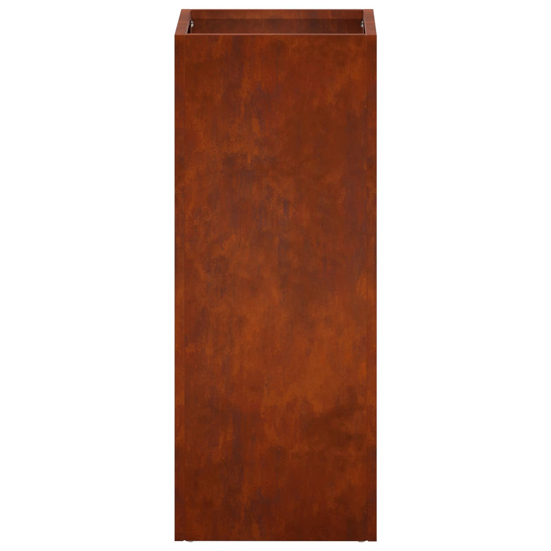 Trädgårdsplanterare Rostig 20 X 20 X 40 Cm Väderbeständig Stål