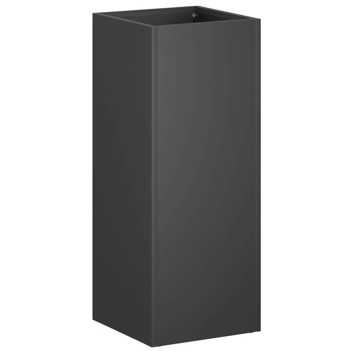 Trädgårdsplanterare 2 St Svart 20 X 20 X 50 Cm Kallvalsat Stål