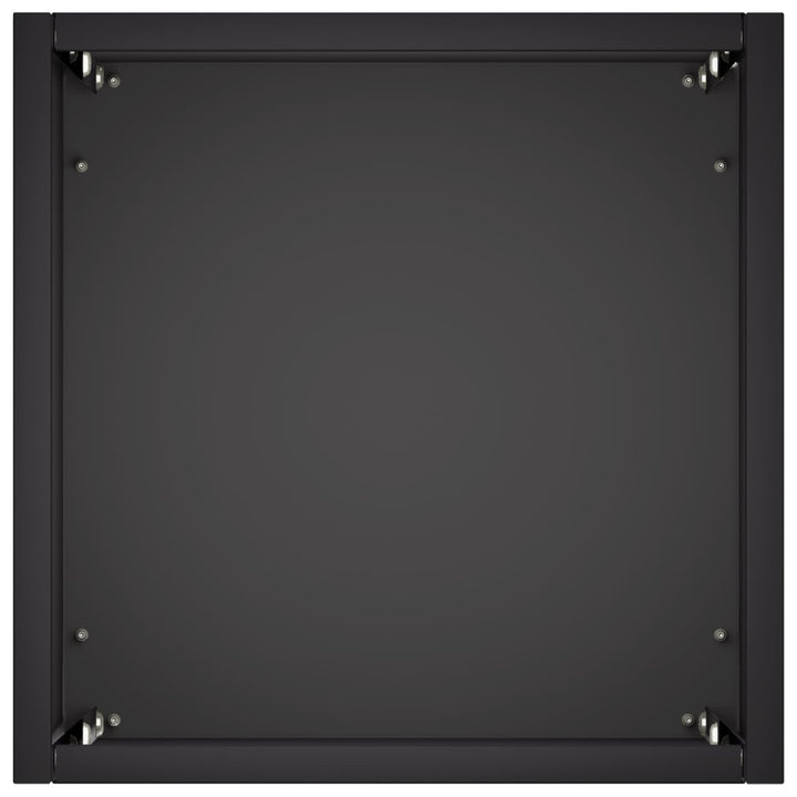 Trädgårdsplanterare 2 St Svart 20 X 20 X 50 Cm Kallvalsat Stål