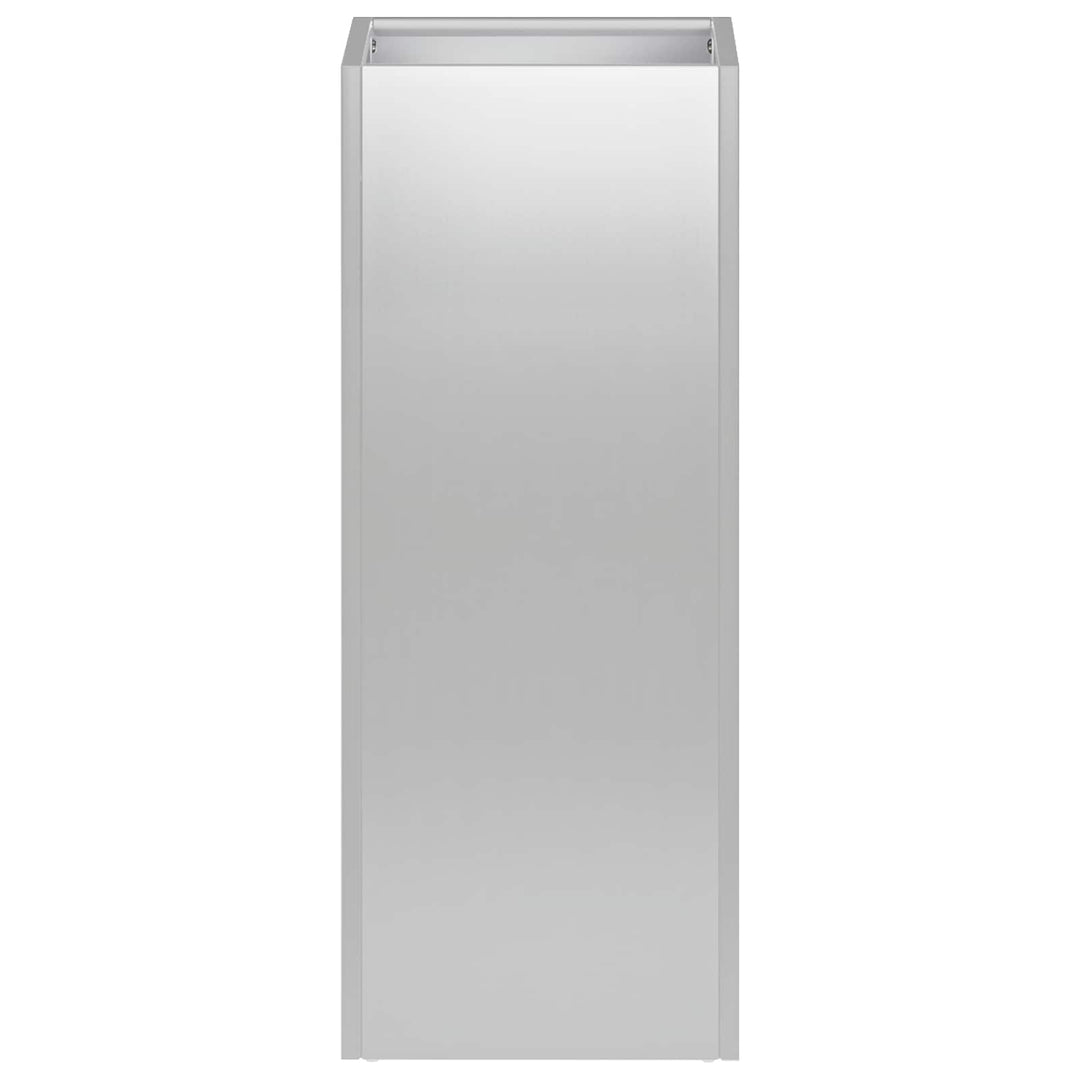 Trädgårdsplanterare Silver 20 X 20 X 50 Cm Galvaniserat Stål