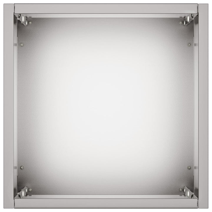 Trädgårdsplanterare Silver 20 X 20 X 75 Cm Galvaniserat Stål