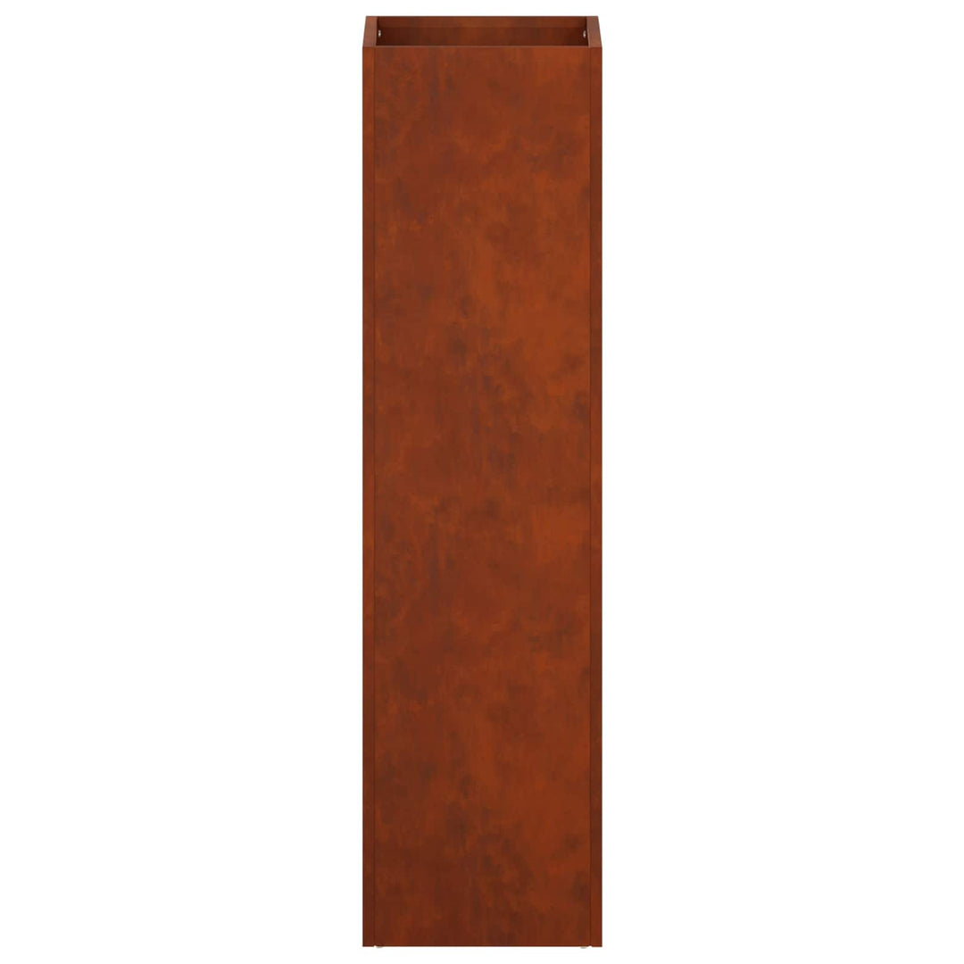 Trädgårdsplanterare 2 St Rostig 20 X 20 X 75 Cm