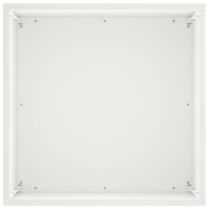 Trädgårdsplanterare 2 St Vit 30 X 30 X 40 Cm Kallvalsat Stål