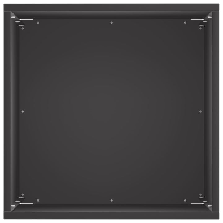 Trädgårdsplanterare Svart 30 X 30 X 50 Cm Kallvalsat Stål