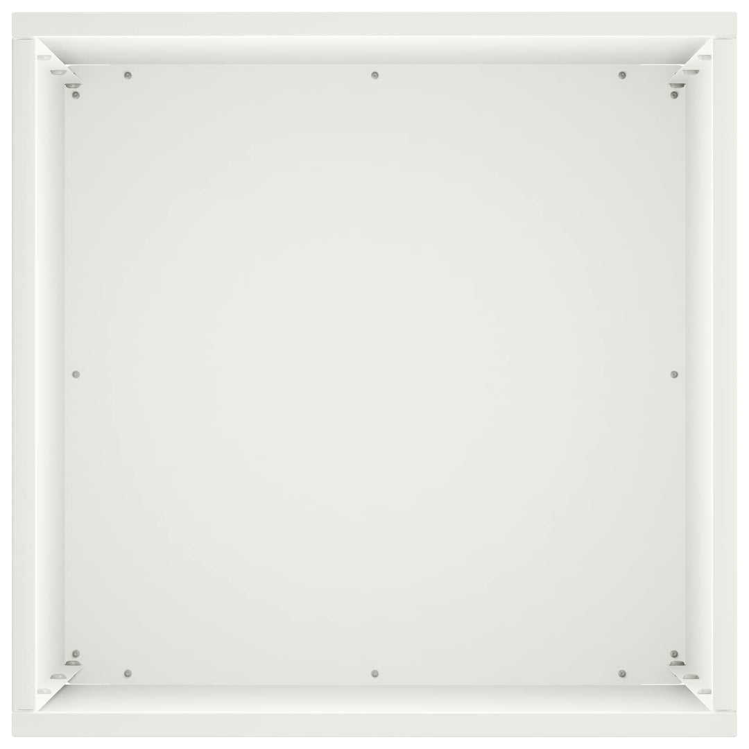 Trädgårdsplanterare Vit 30 X 30 X 50 Cm Kallvalsat Stål